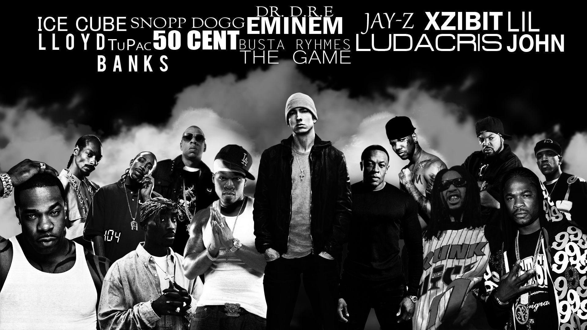 Black And White Picture Of Rappers 2K Rapper