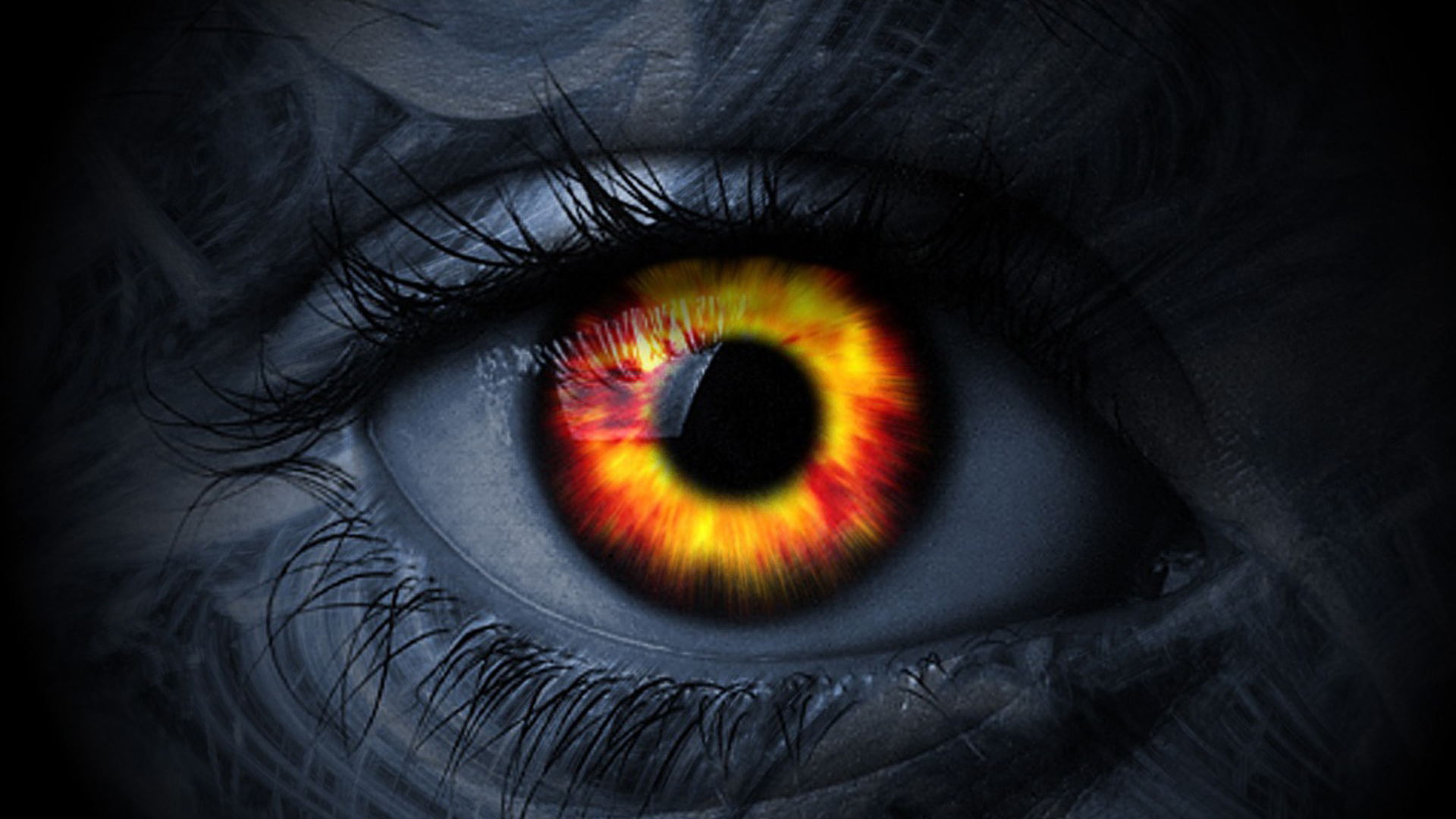 Evil Eye Yellow Red Iris 2K Evil Eye