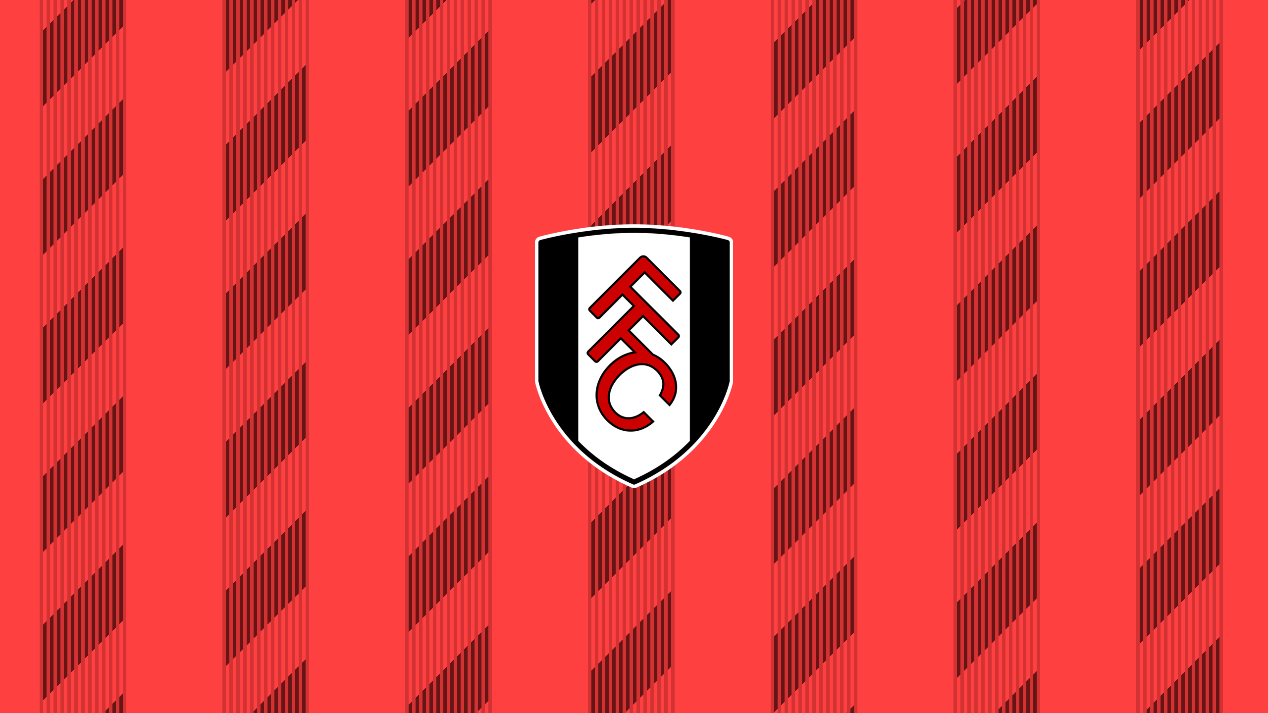 Red Black Emblem Logo Soccer 2K Fulham FC