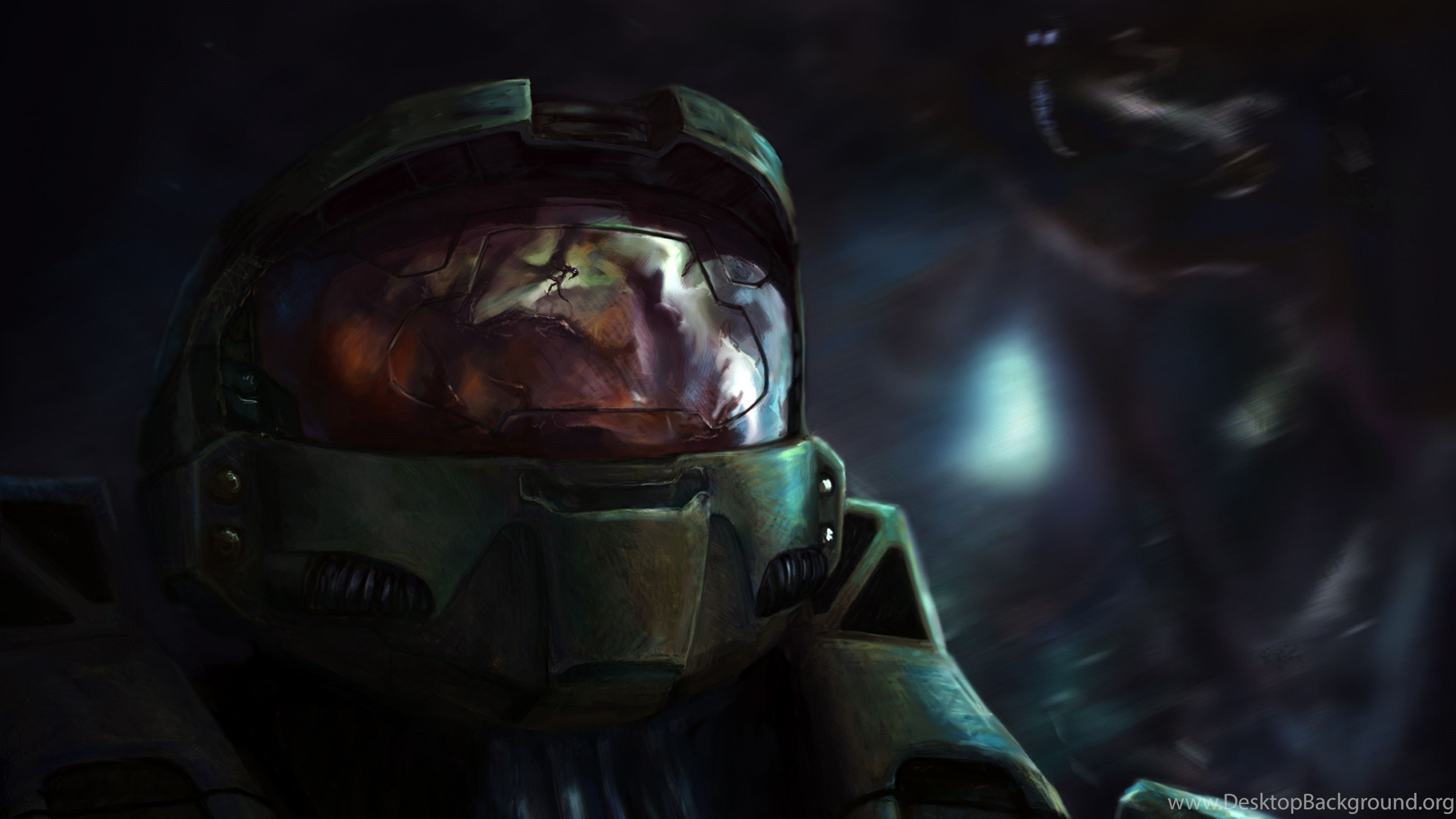 Halo Green Helmet Wearing Robot K 2K Games