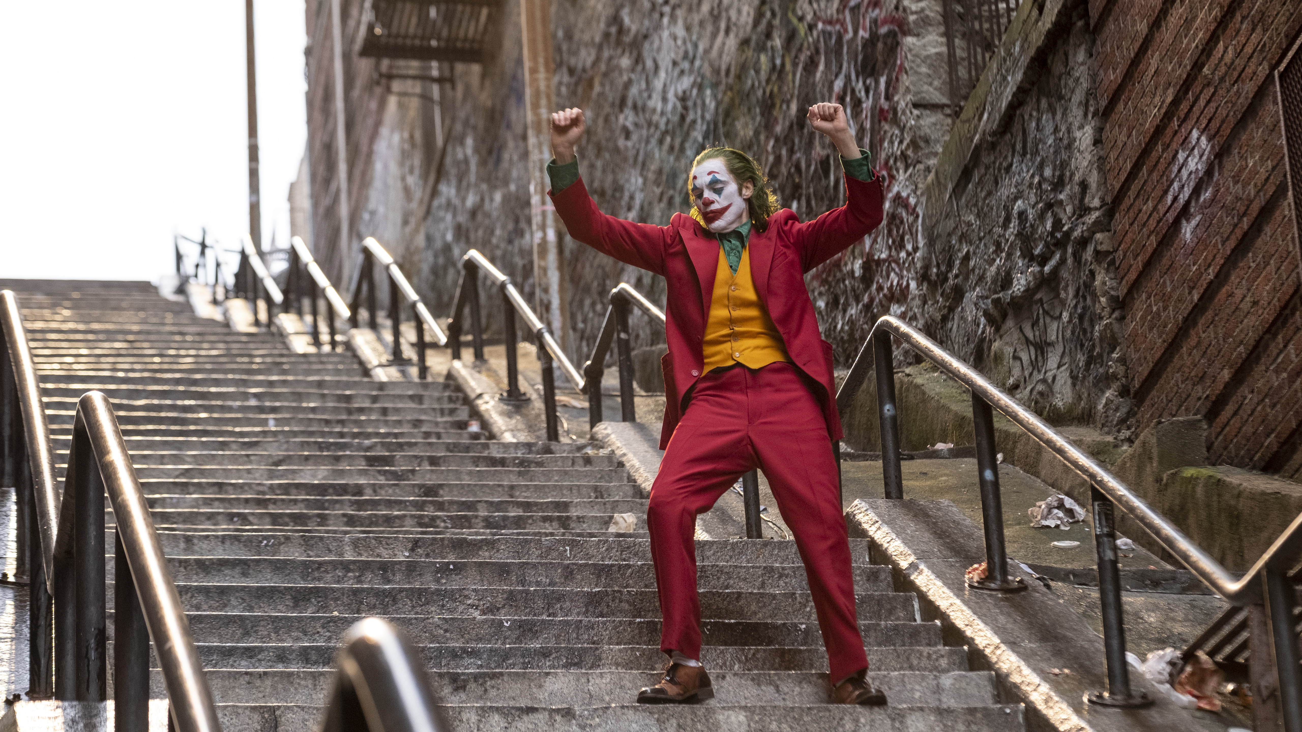 Joker Joaquin Phoenix Dancing On Stairs K K 2K Joker