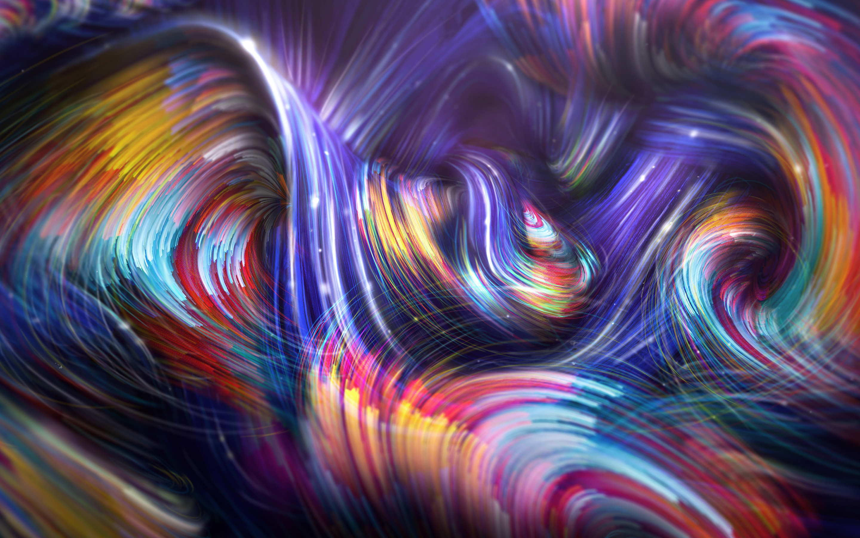Colorful Spiral Waves