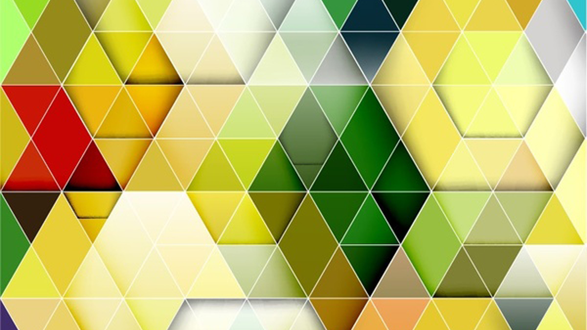 Colorful Triangles Hexagon Geometric Wallpaper 2K Geometric