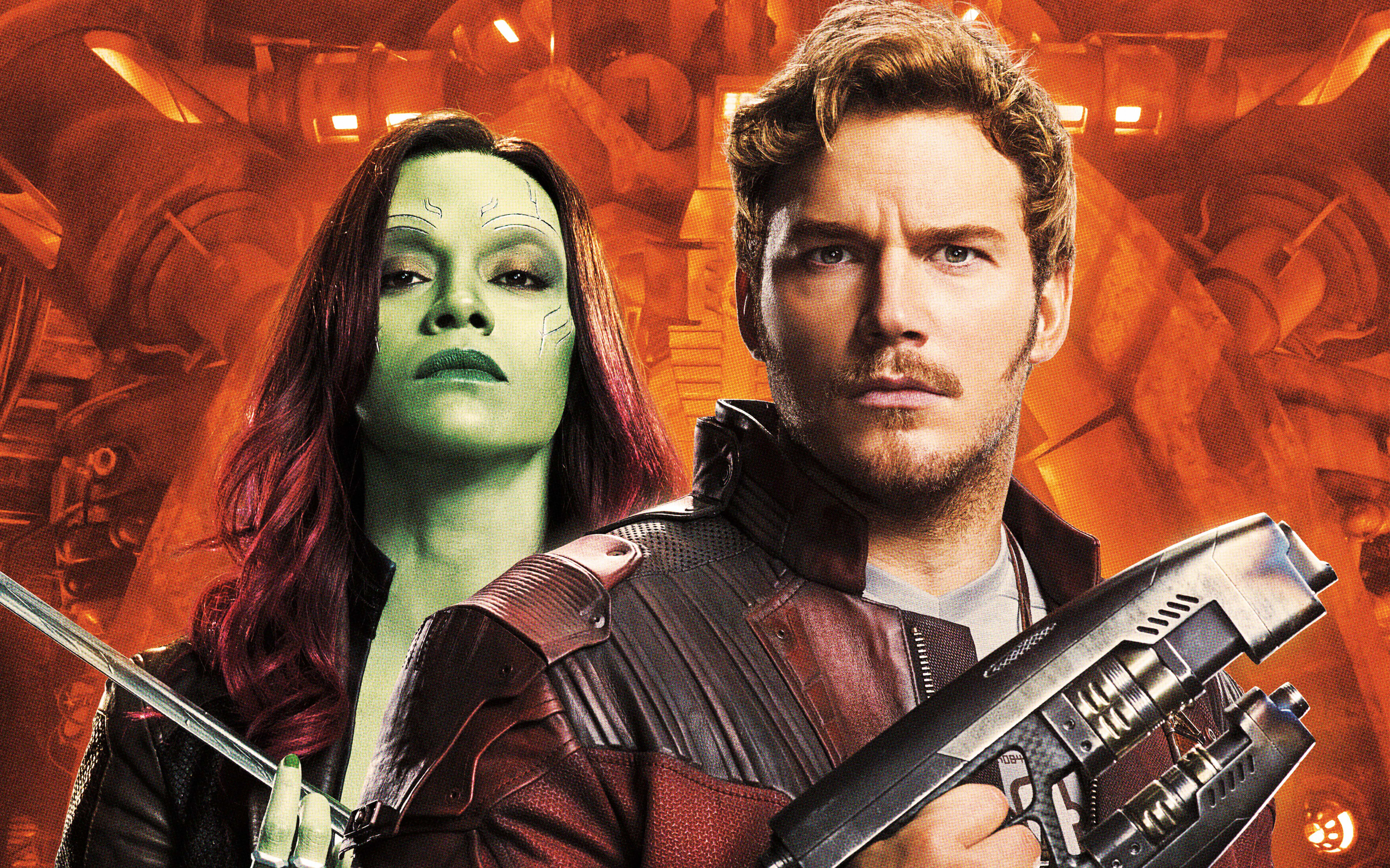 Guardians of the Galaxy Vol Peter Quill Gamora