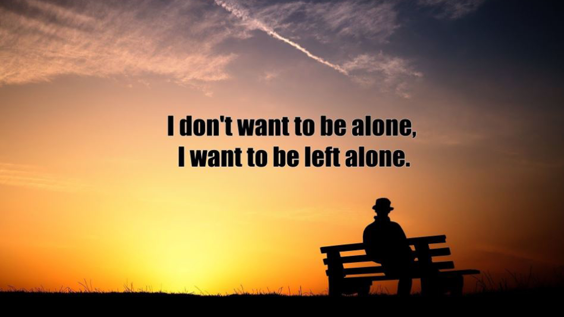 I Don’t Want To Be Alone, I Want To Be Left Alone 2K Alone