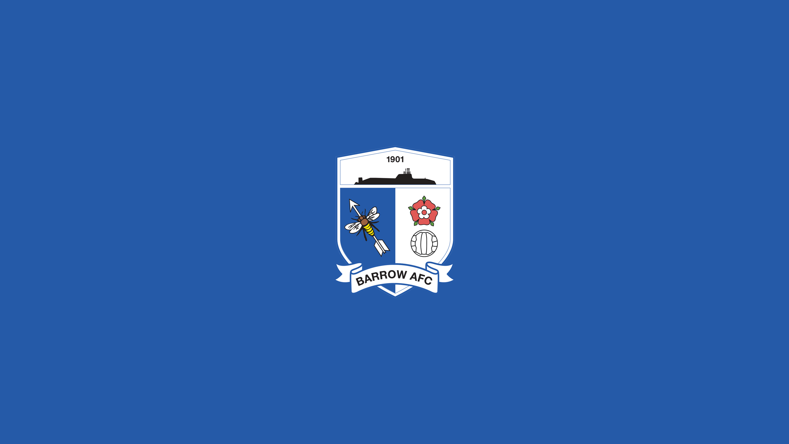 Emblem Logo Soccer Blue Wallpaper 2K Barrow AFC
