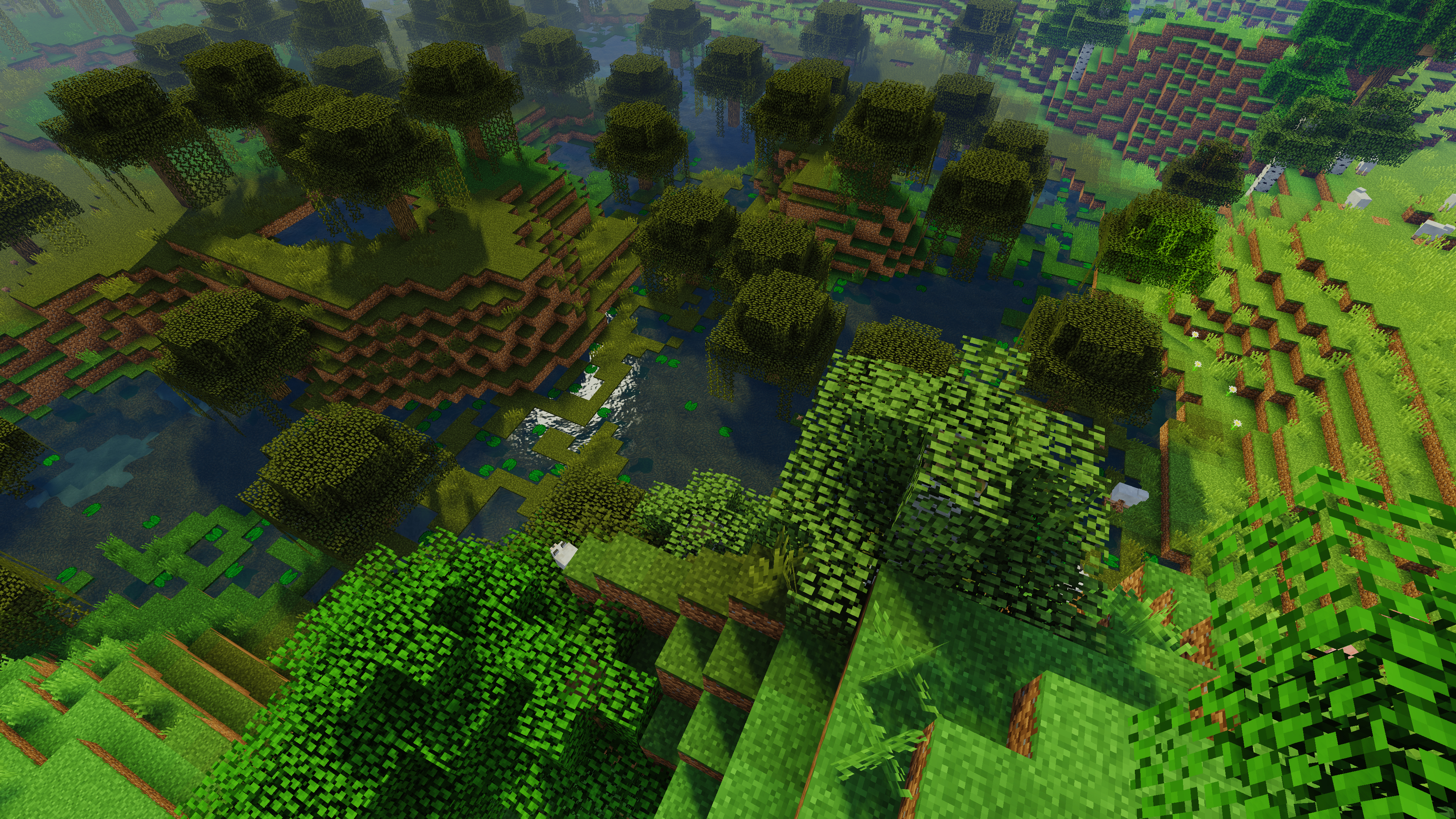 Minecraft Aerial View K 2K
